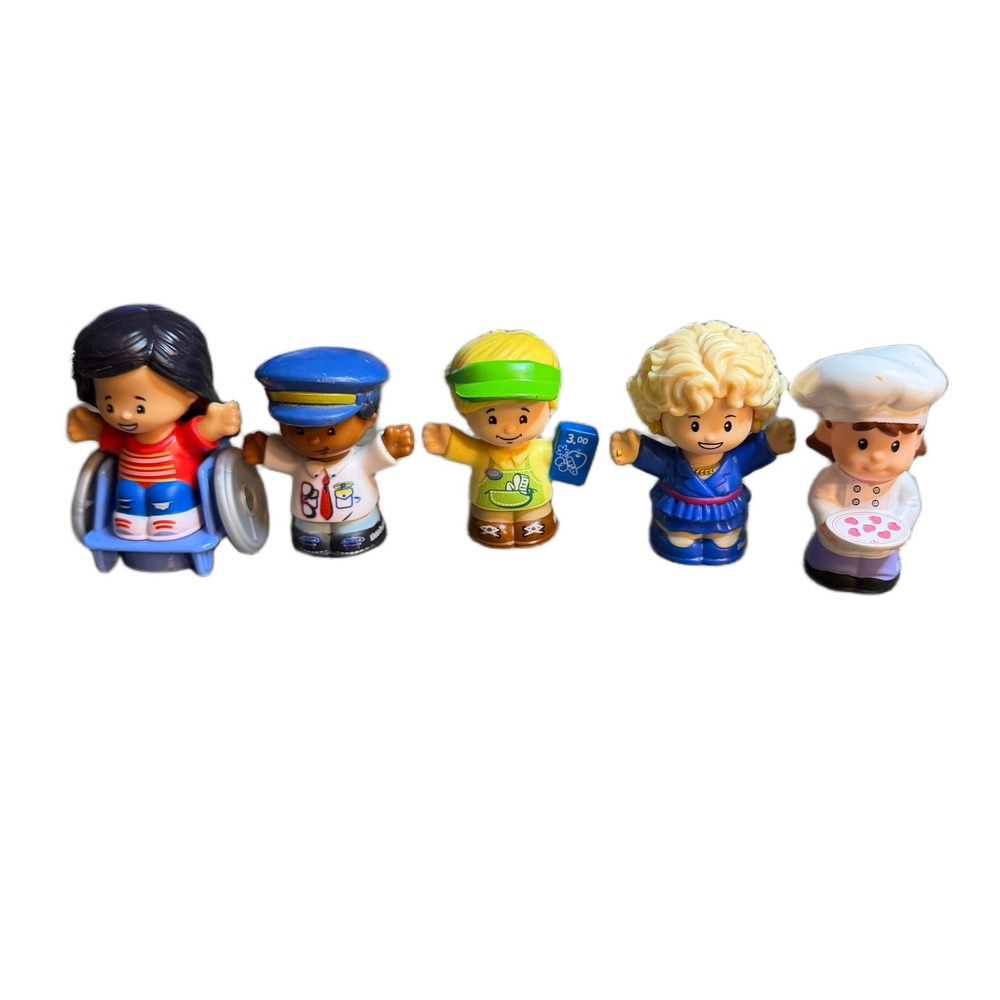 Fisher-Price Little People Community Helpers Figures Set of 5 Diverse Careers